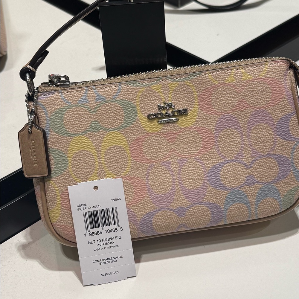Coach Nolita 19 In Rainbow Signature Canvas cdc38 - Picture 10 of 10